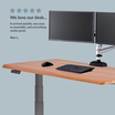 kim l. states we love our desk it arrived quickly was easy to assemble and everything works great with a five star rating